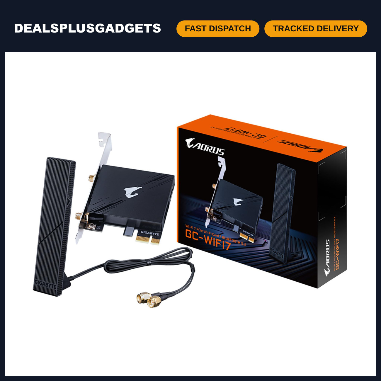 Tri-Band WiFi 7 PCIe Expansion Card, Bluetooth 5.3, 4K-QAM, High-Speed Internet
