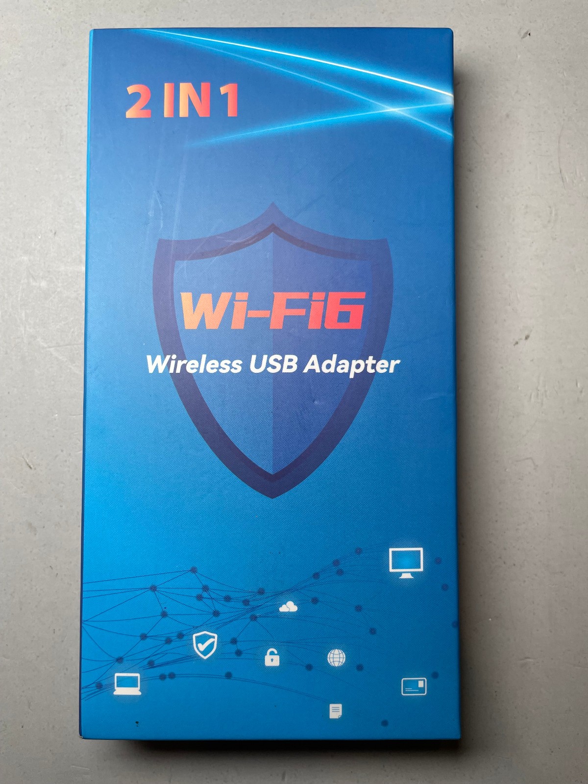 2-IN-1 Wi-Fi 6 Bluetooth 5.4 USB Adapter for PC Laptop, Enhanced 5dBi Long Ra...