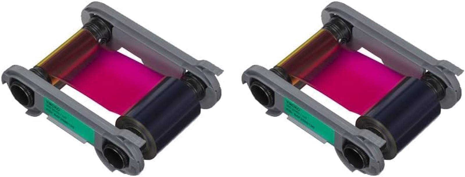 2 Packs Evolis Primacy 2 R5F208A100 Color Ribbon - YMCKO - 300 Prints