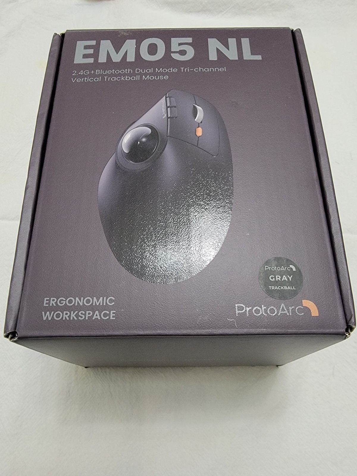 PROTOARC EM05 NL 2.4GHz Wireless Rechargeable Trackball Mouse - OPEN BOX