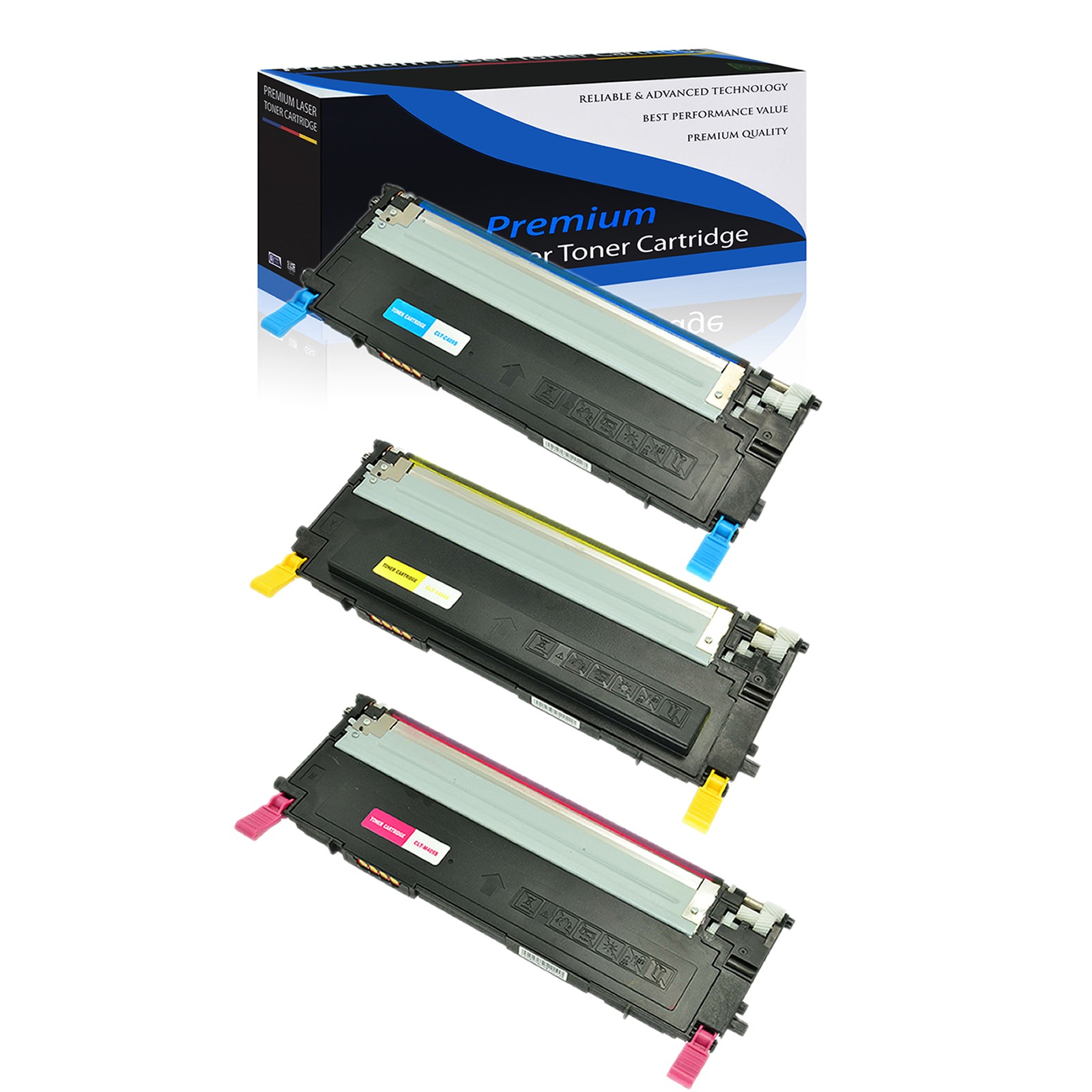 3 PK CLT-C409S M409S Y409S Color Toner Cartridge For Samsung CLX-3175N CLP-315