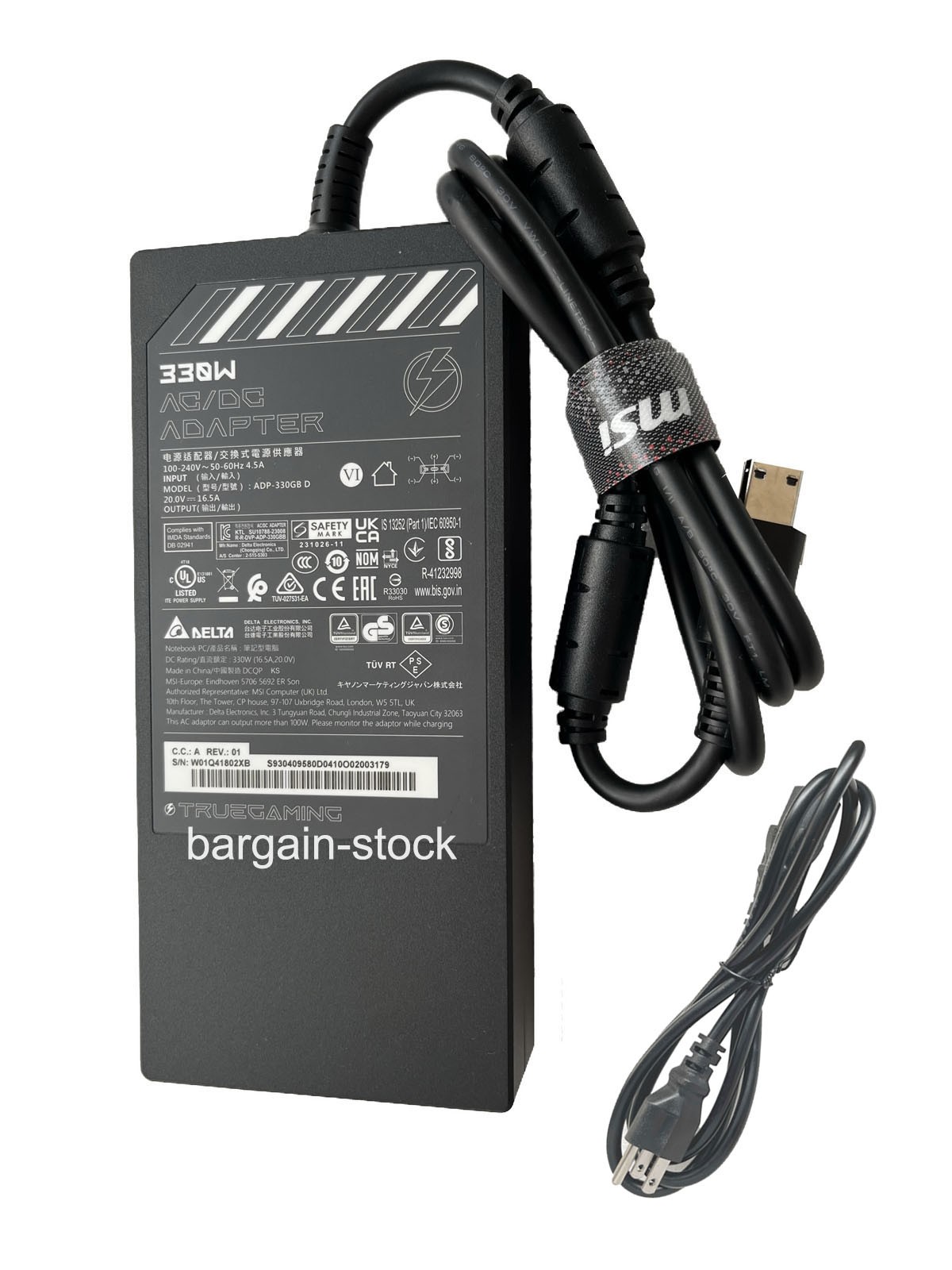 Original 330W AC Adapter Charger For MSI Raider GE68HX 13VI-202US 14VHG-286US