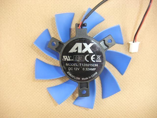 75mm VGA Video Card Fan For ATI Radeon 40mm 2Pin 0.32A T128015DH 277
