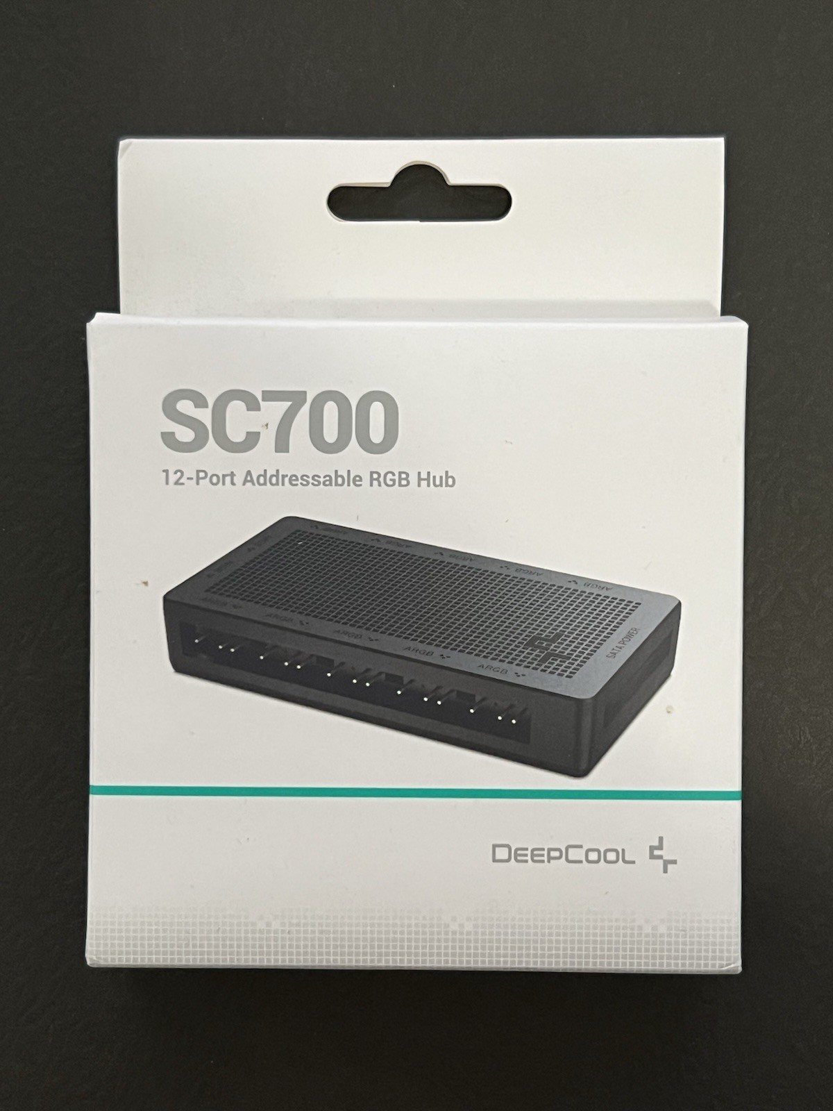 DeepCool SC700 12-Port Addressable RGB Hub 5V 3Pin ARGB Fan Magnetic Attraction
