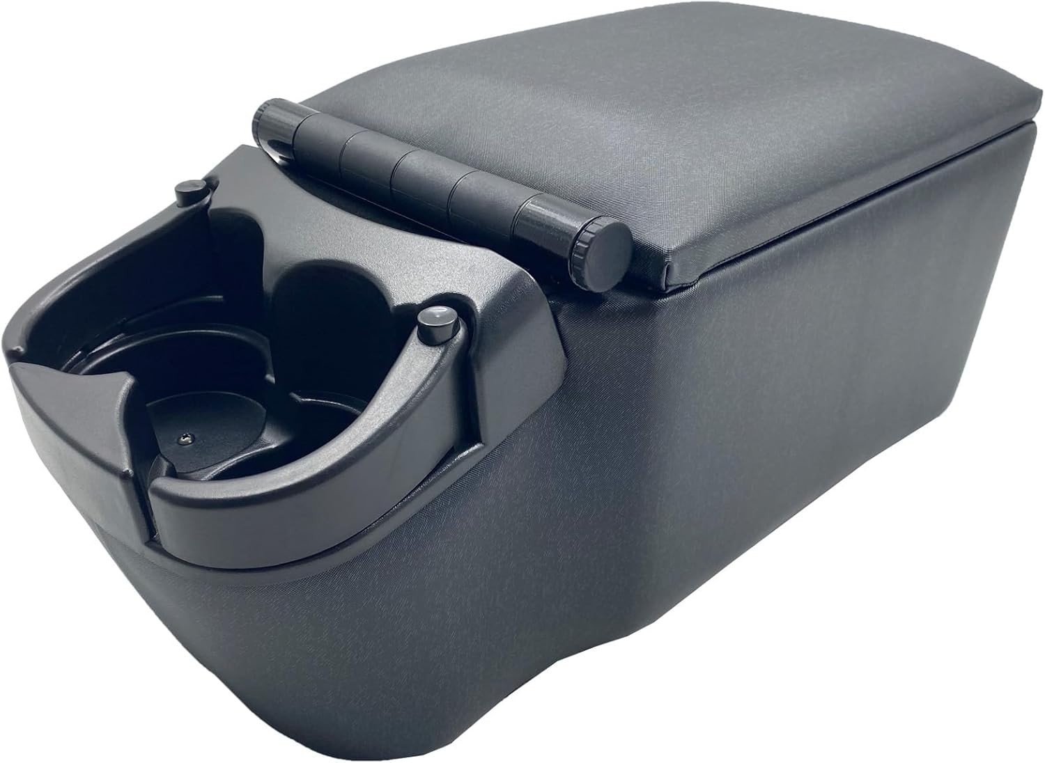 Universal Truck Seat Center Console Organizer with Cup Holders and Armrest