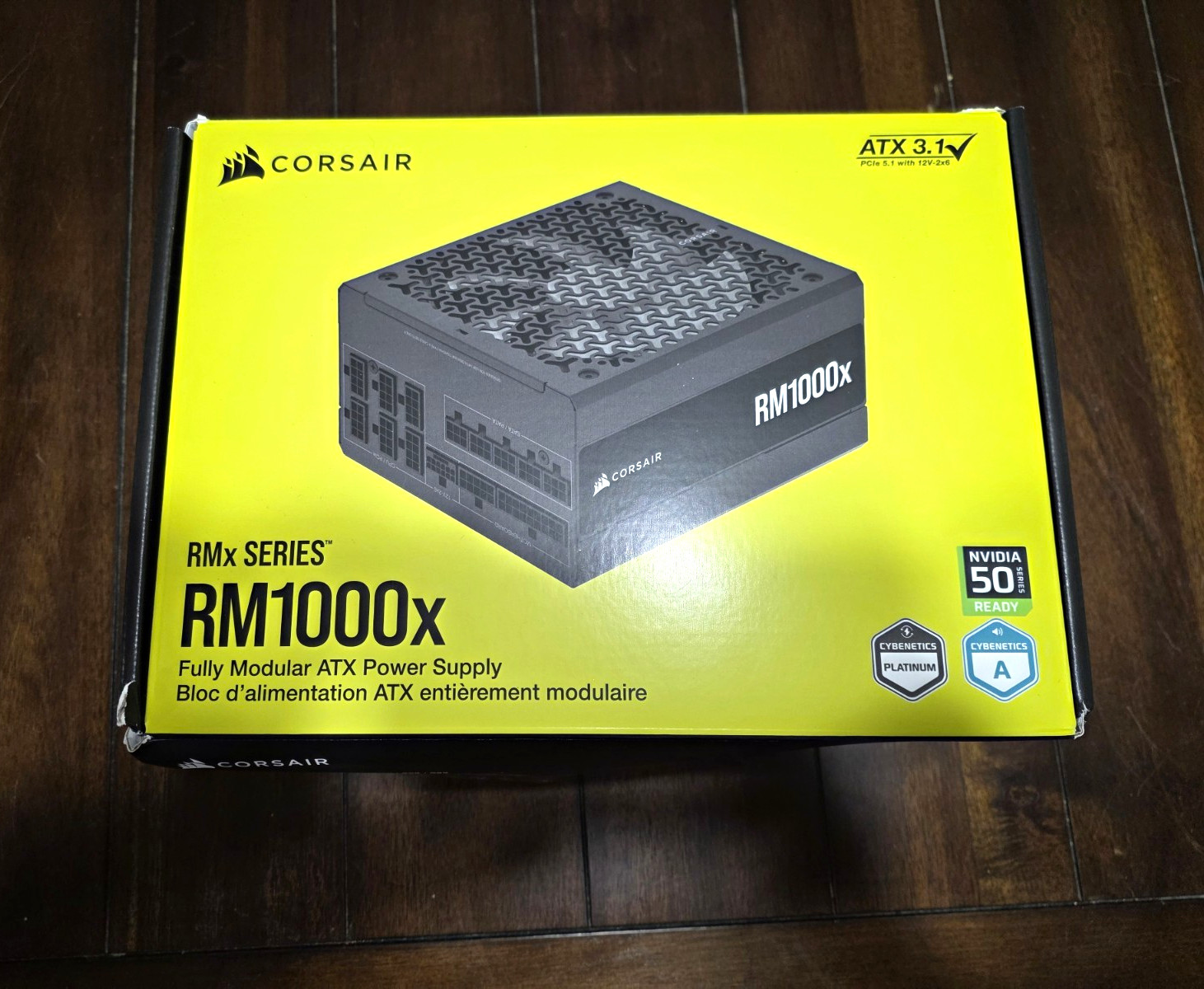 Corsair RM1000x 1000W ATX Fully Modular Power Supply PSU Black CP-9020201-NA