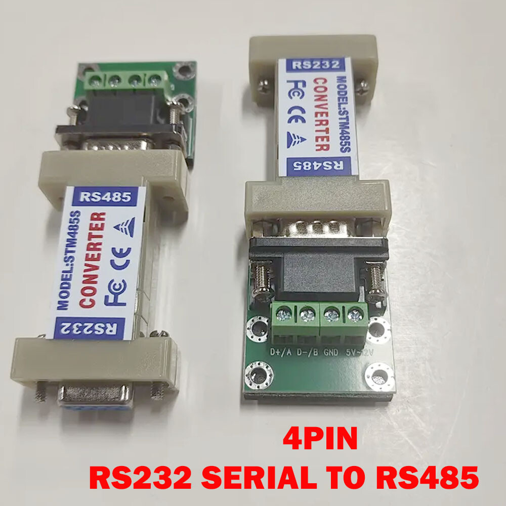 2x 4Pin RS232 to RS485 Communication Data Converter Adapter & Terminal Board