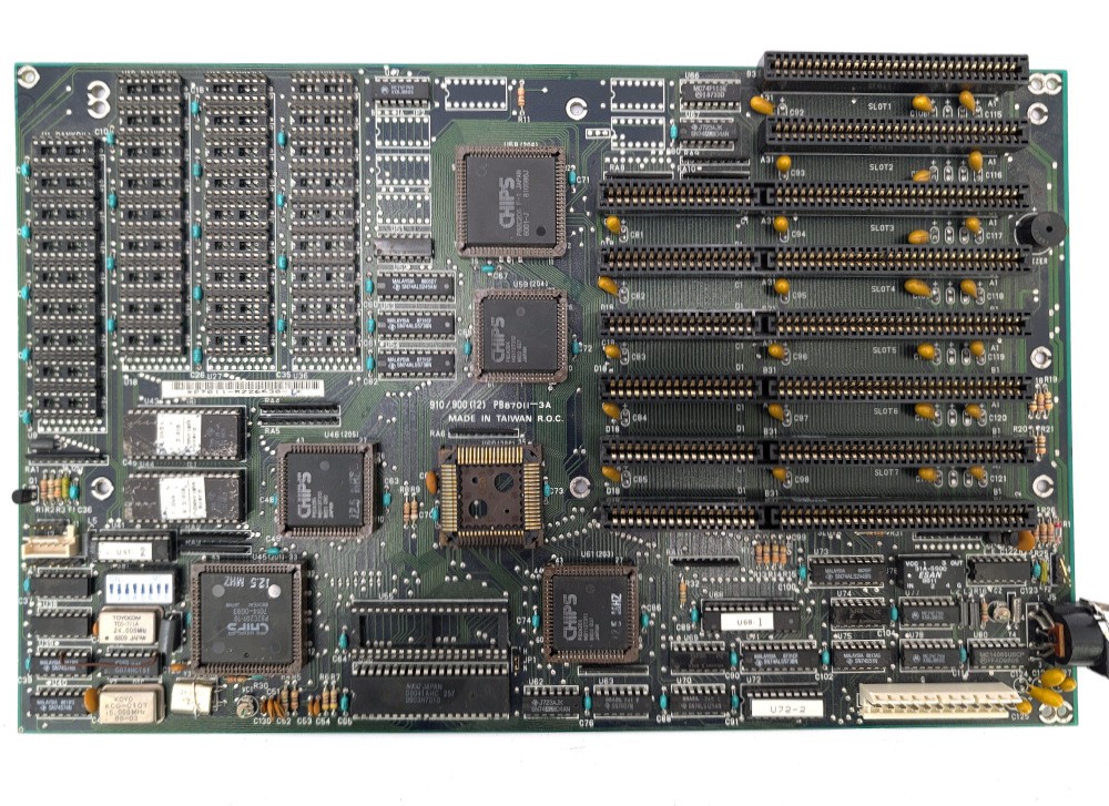 Untested Acer 910/900(12) PB87011-3A Mainboard P82C201-10 Vintage Retro P82A20