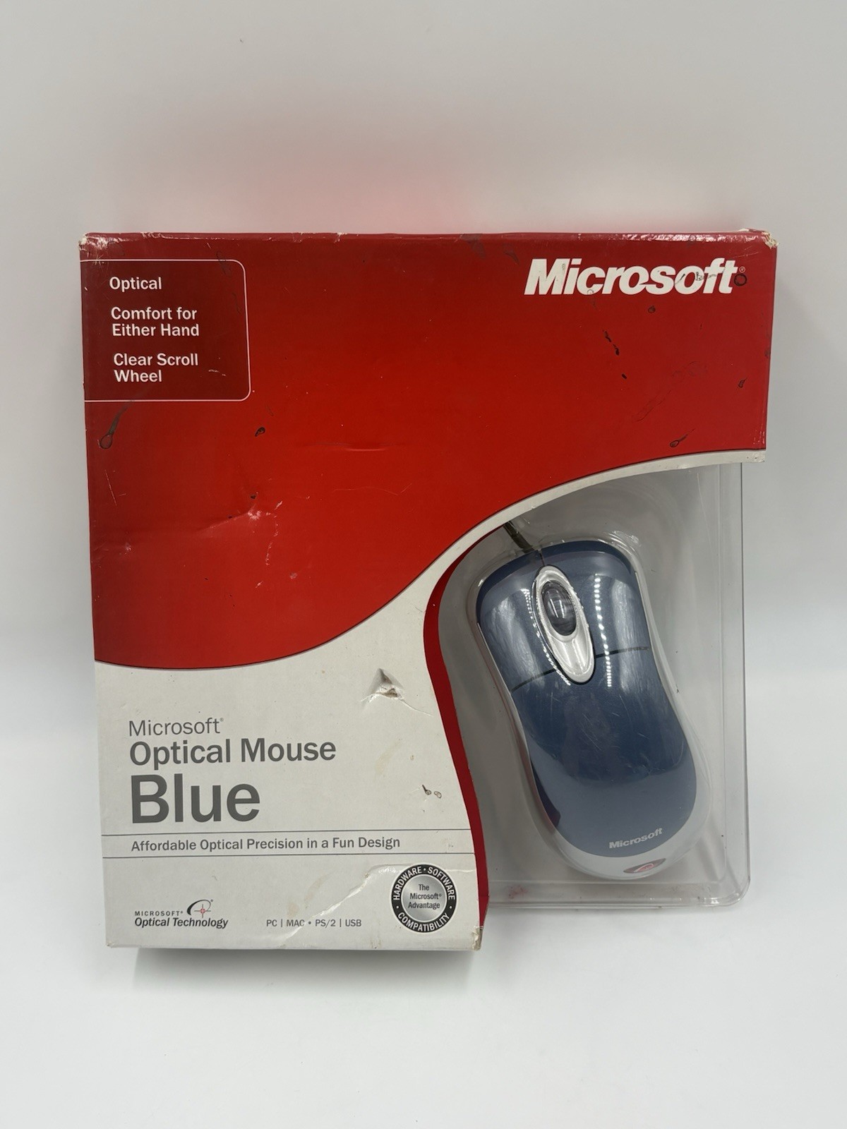 Microsoft Optical Mouse K81-00004 USB/PS2 NOS New Old Stock