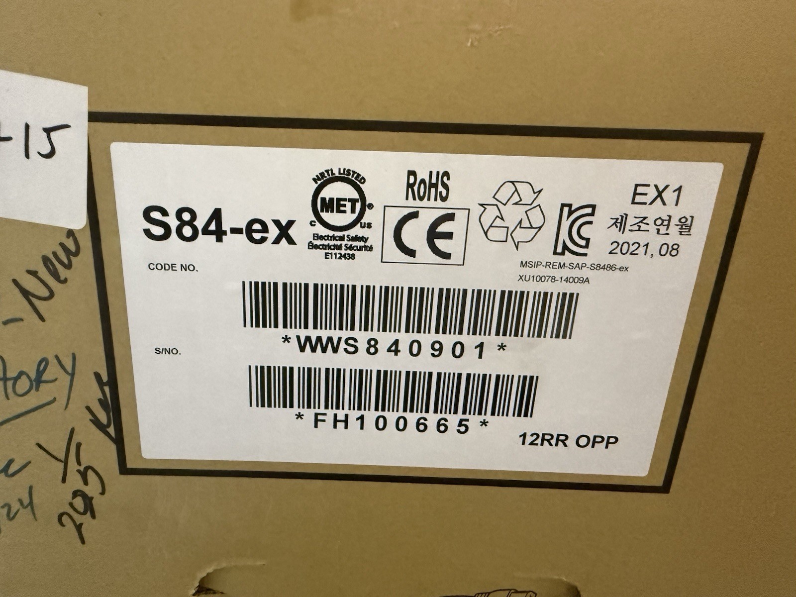 SATO S84-ex Industrial Label Printer S84-ex WWS840901 FH100665 Thermal