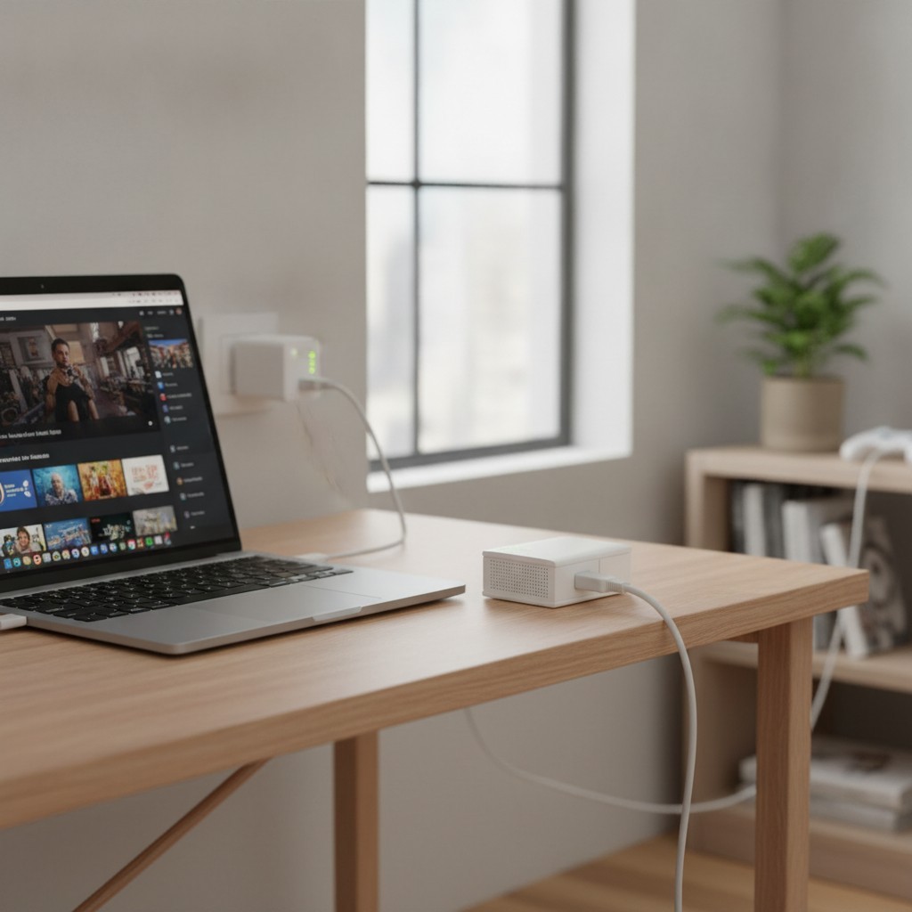 AV1000 Powerline Ethernet Adapter with Gigabit Port for Seamless Connectivity