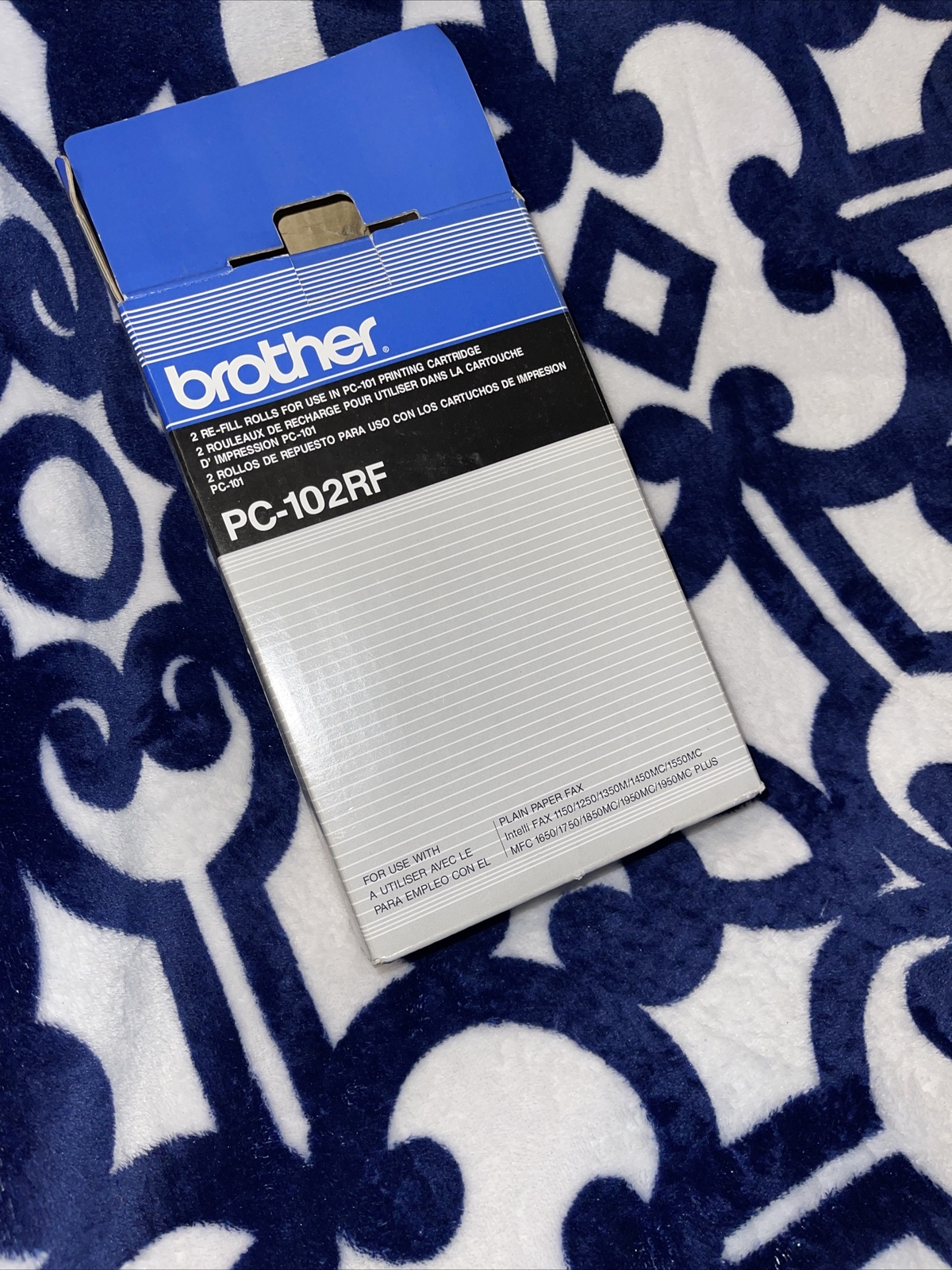 Genuine Brother PC102RF PC-102RF Ribbon Refill Black (HARD)