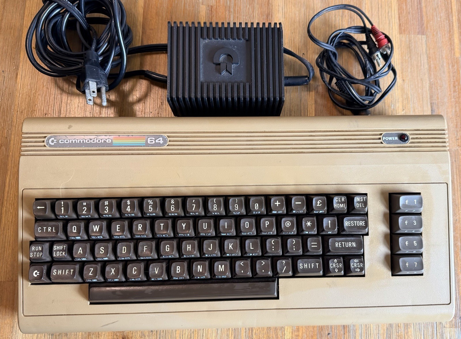 Commodore 64 Computer Only *READ* Power Tested Only w/ Power Adapter & Video Cbl