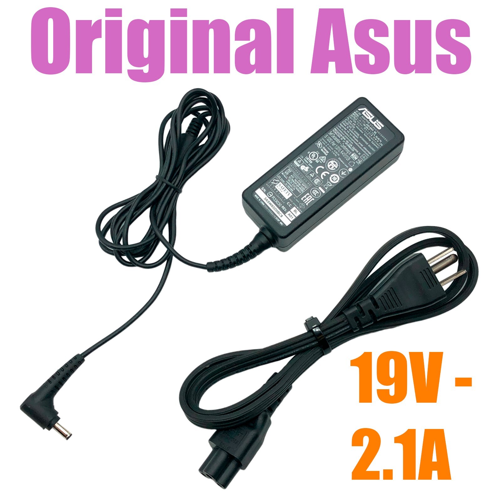 Open Box Original AC Adapter for Asus VivoBook S200 S200L S200E Series Laptop