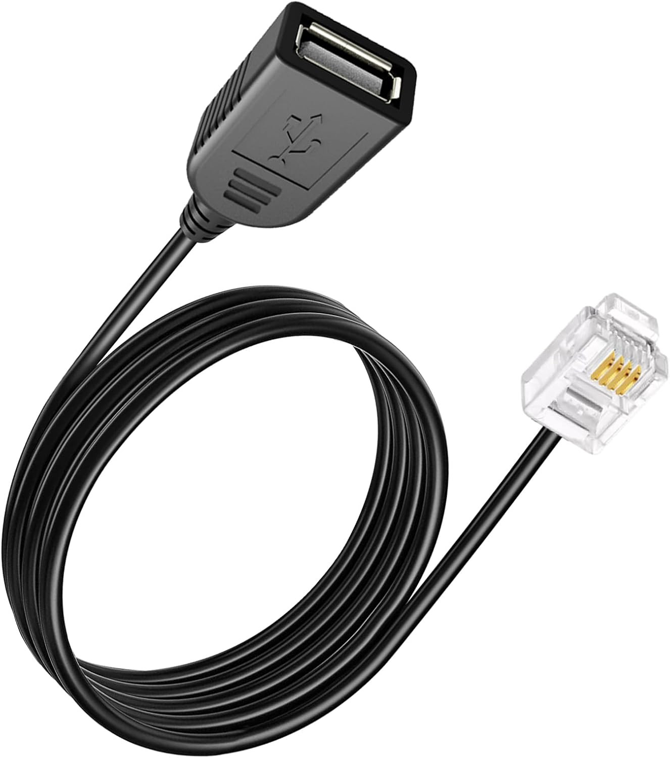 Rj116P4C Male to USB Female, RJ11 to USB Modem Adapter, Used