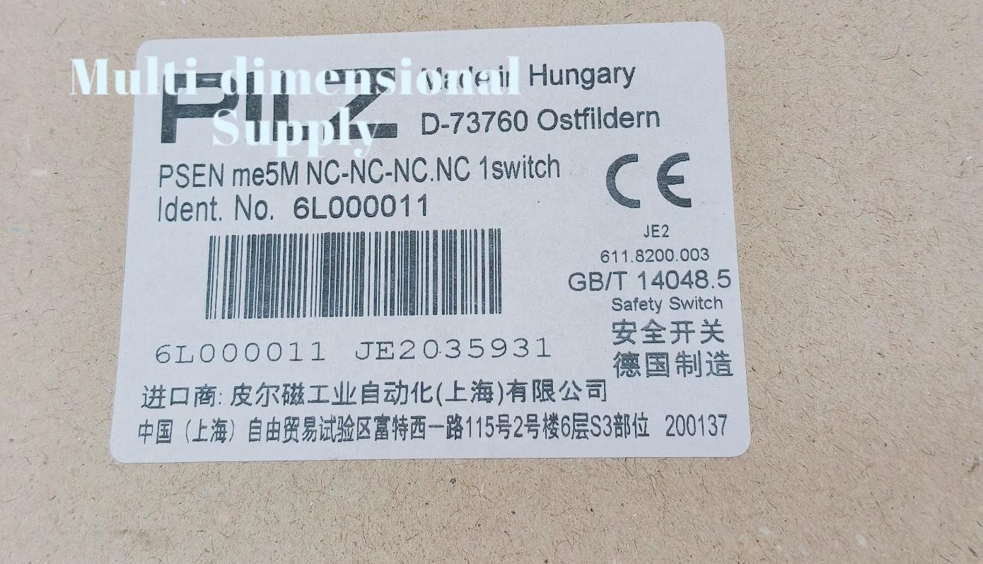 1PCS NEW PILZ D-73760 6L000011 #SKY