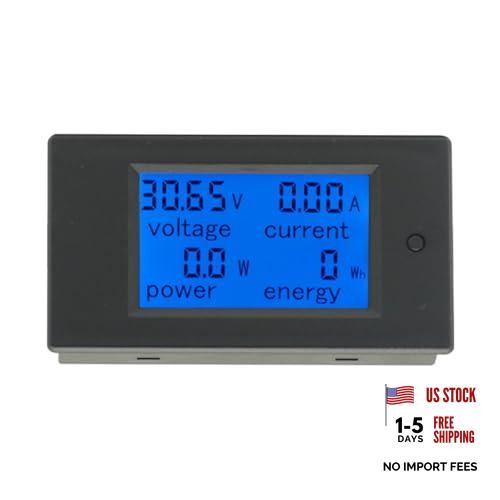 DC 6.5-100V 0-20A Digital LCD Display Voltmeter Ammeter Multimeter Wattmeter