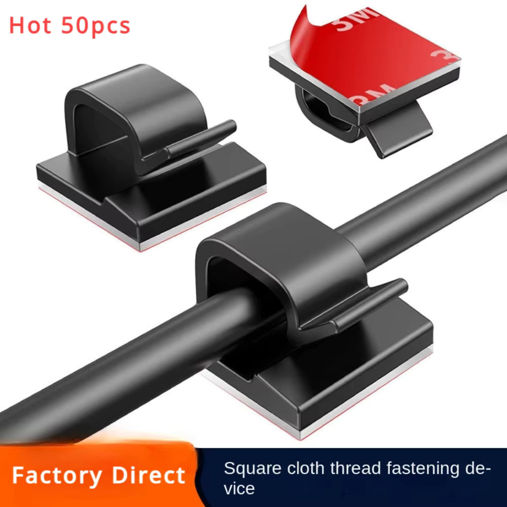Cable Clips Adhesive 10 50PCS Cable Management Clip Guiding Line Wire