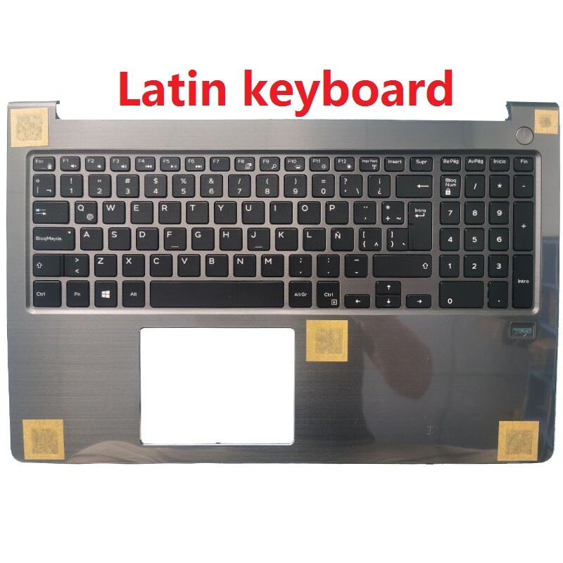 Laptop Spanish/Latin Keyboard For Dell Vostro 5568 V5568 Palmrest Upper Cover
