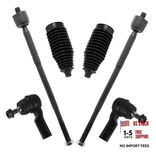 Front Steering Kit Steering Rack & Pinion Bellow Tie Rod PSA29059