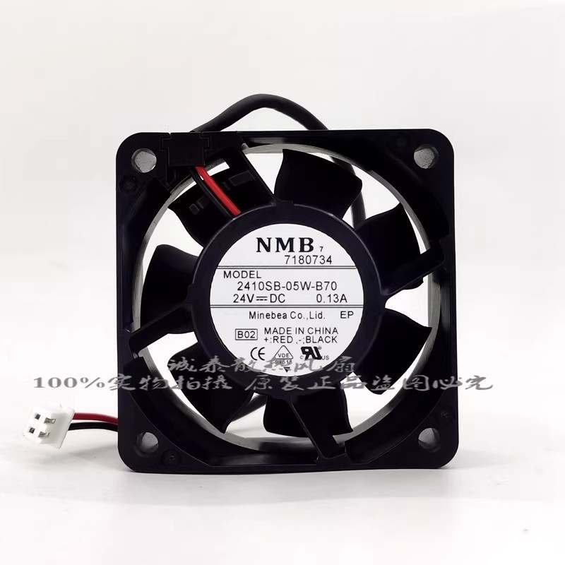 1PCS NMB-MAT 2410SB-05W-B70 DC24V 0.13A 6cm Variable Frequency Drive Fan 6025