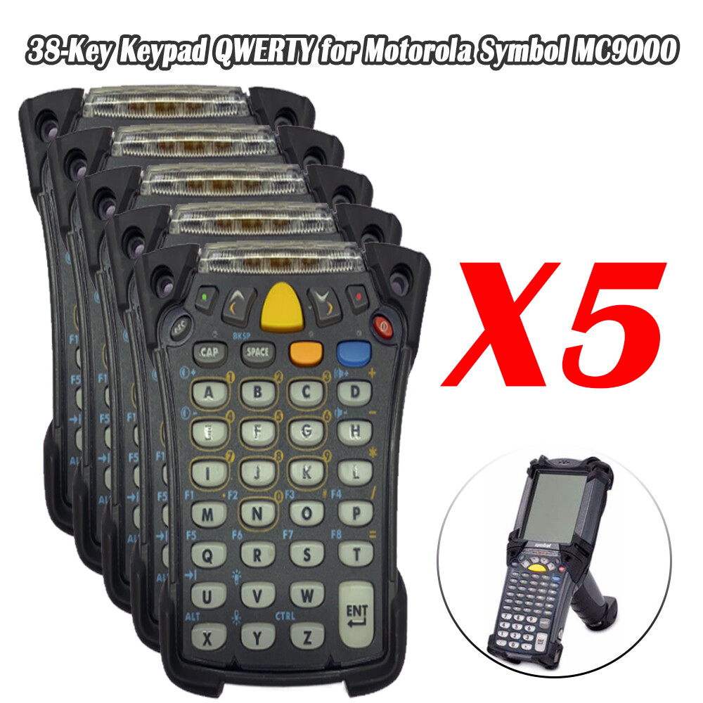 New 5Pcs 38-Key Keypad QWERTY Replacement for for Symbol MC9000 Scanner