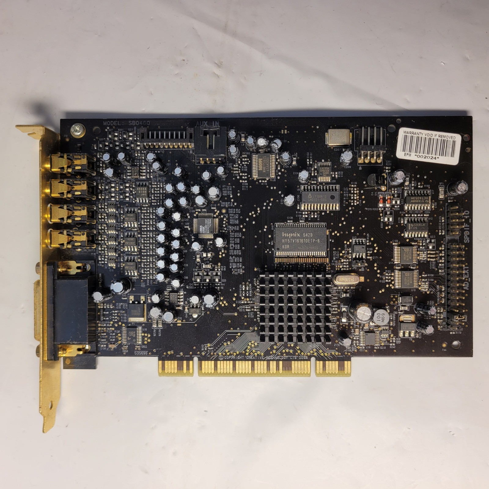 Creative Labs Sound Card SB0460 Sound Blaster X-Fi XtremeMusic PCI 7.1 Channel