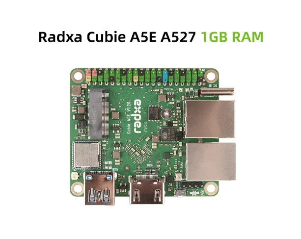 Radxa Cubie A5E Main Board Allwinner A527 8-core CPU Dual Gigabit Ethernet Port