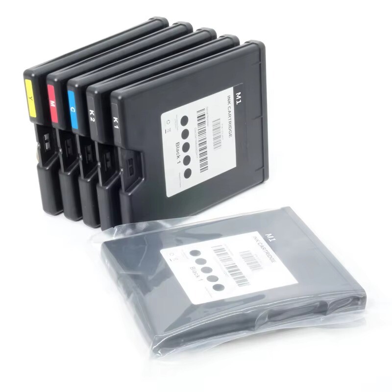 5PC/SET M1 NEW COMPATIBLE INK CARTRIDGE FOR MEMJET M1 (K1 K2 C M Y)* 250ML