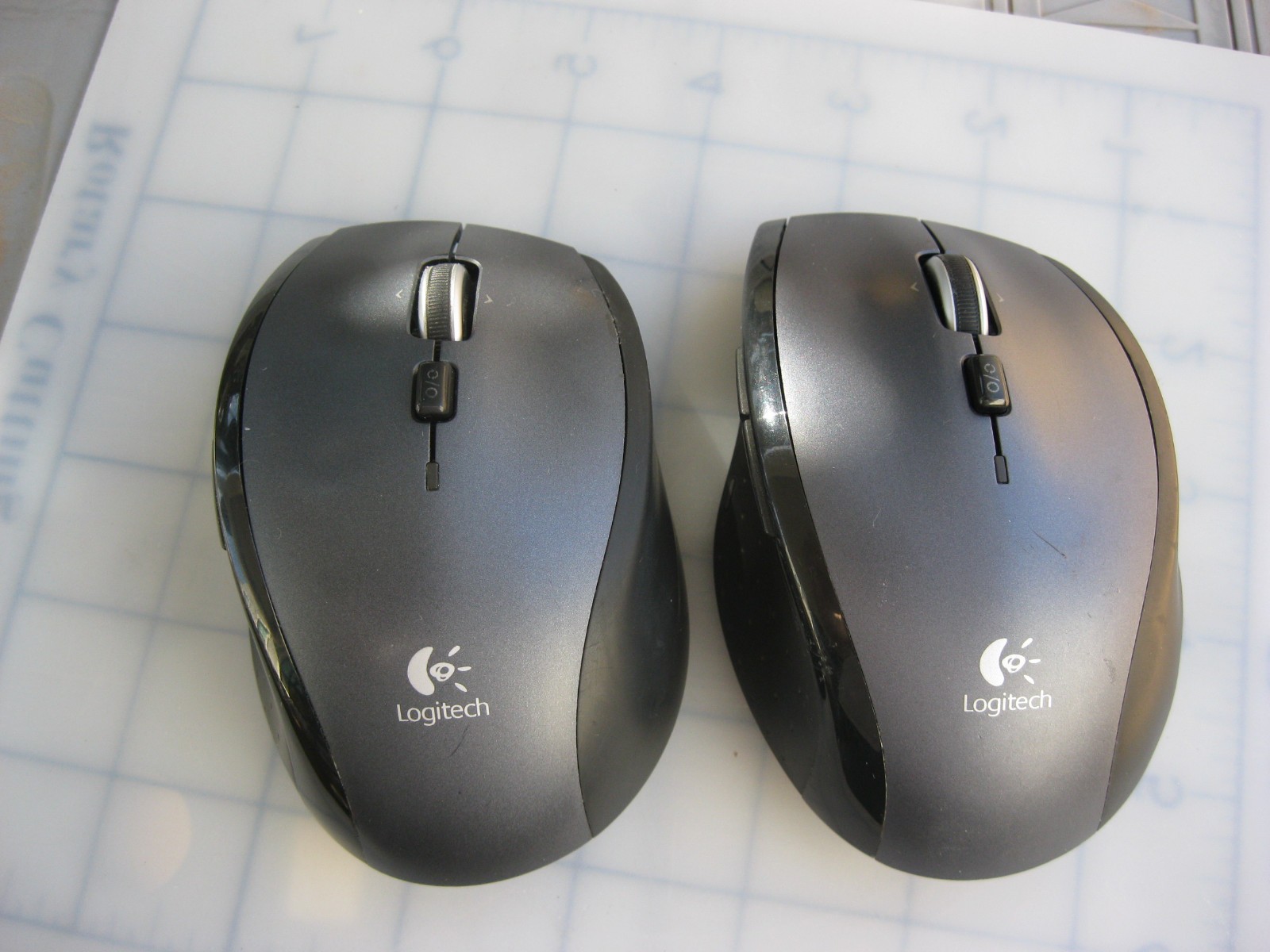 Lot of 2 - Logitech M705 Wireless Mouse (NO Unifying usb receiver) - 