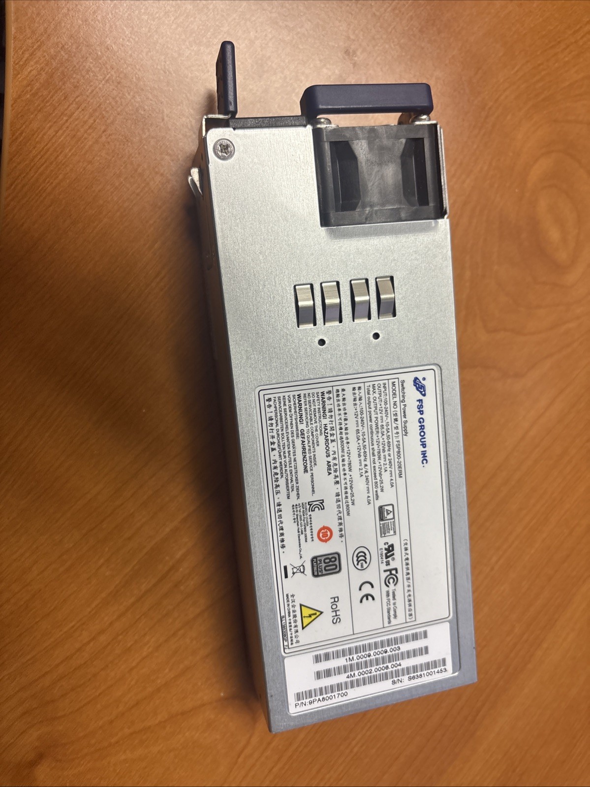 FSP Group FSP800-20ERM 800W Server Switching hot-swappable Power Supply