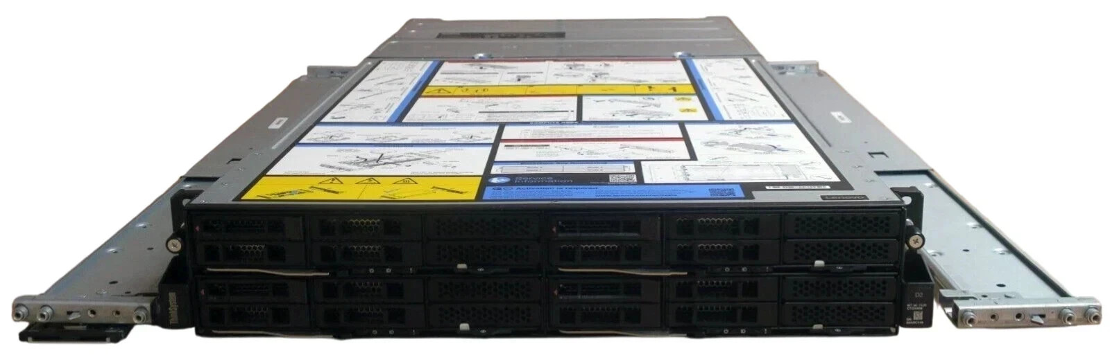 Lenovo ThinkSystem D2 2U Chassis +4x SD530 Server Nodes 8x Bronze 3106 256GB RAM