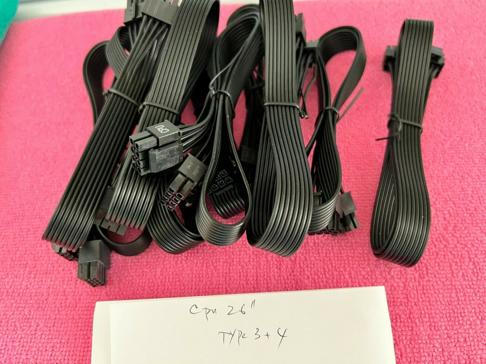 LOT 10 PCs  Corsair type 3 type 4  CPU POWER CABLE , ORIGINAL 