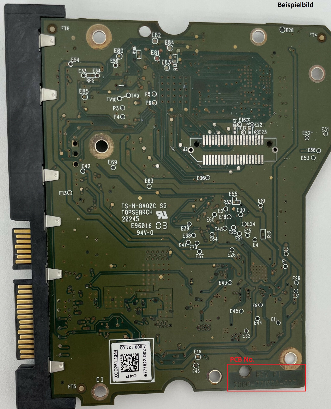 Western Digital PCB Logic Board - Circuit Board - 2060-771822-002 REV A