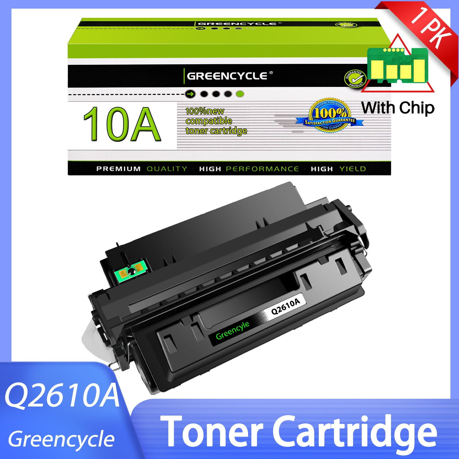 1PK Q2610A 10A Toner Cartridge Compatible For HP Laserjet 2300N 2300D 2300DN