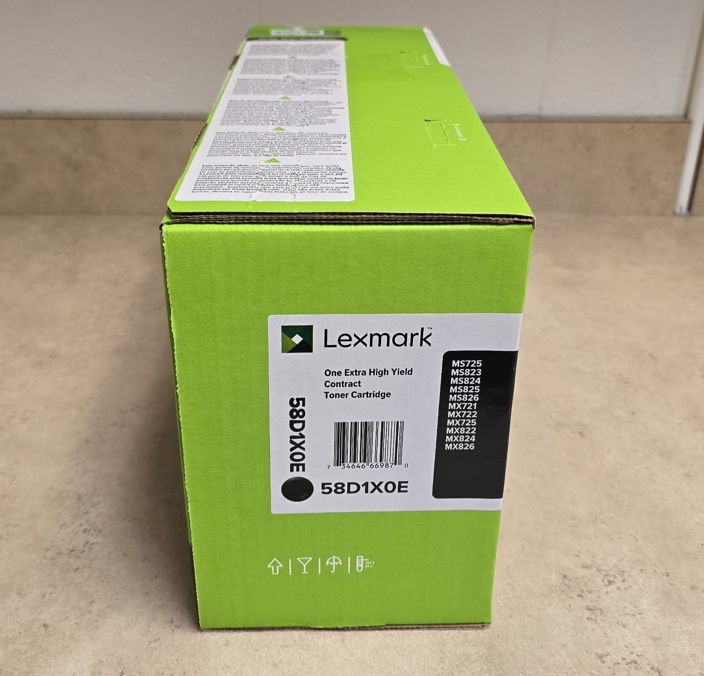 Genuine Lexmark Extra High Yield Contrast Toner Cartridge 58D1X0E