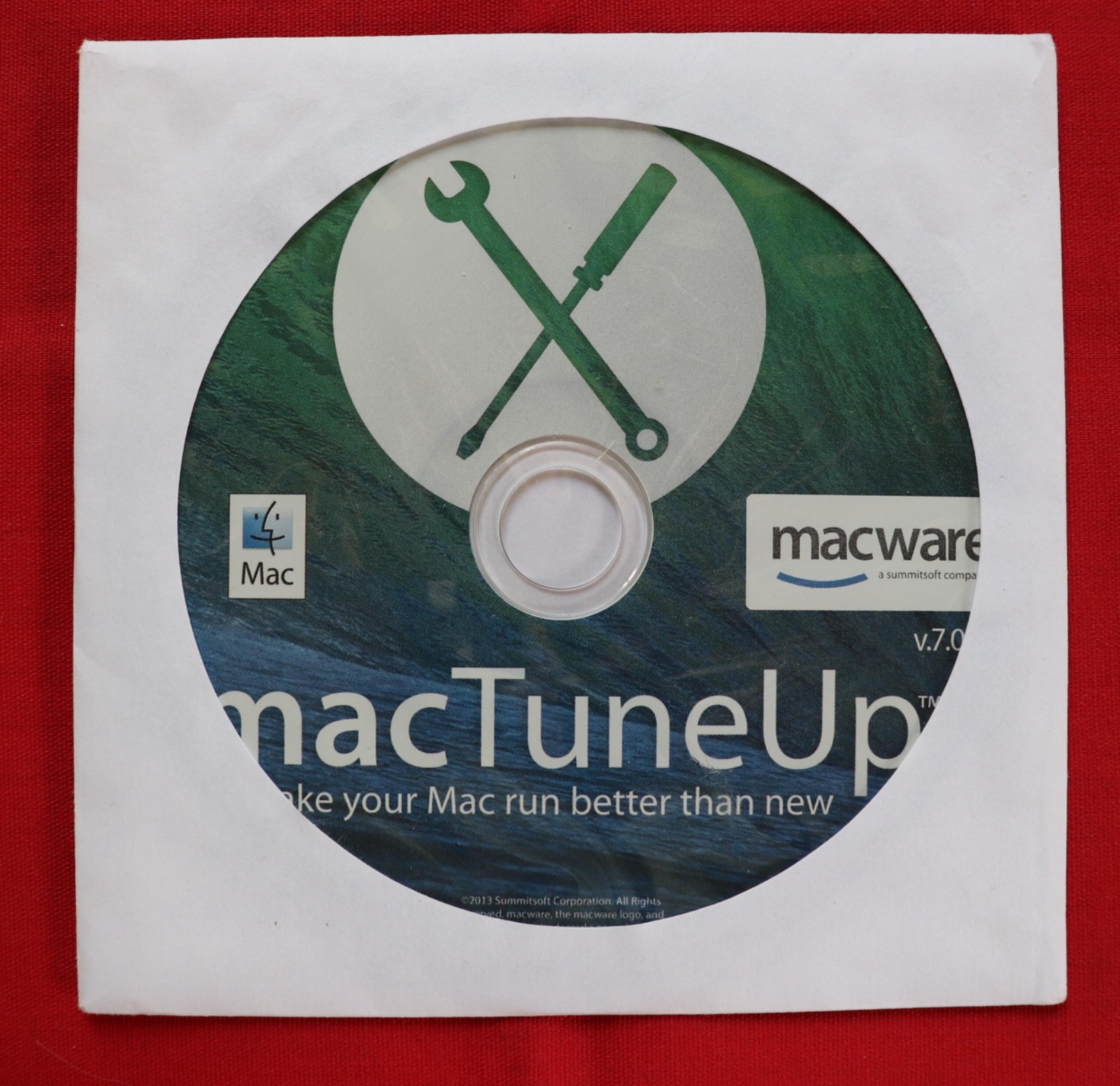 2013 MACWARE MAC TUNE-UP SOFTWARE FOR MACINTOSH VERSION 7.0.1 ON CD