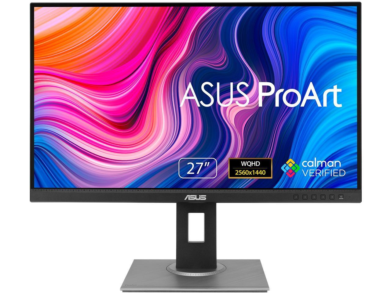 ASUS ProArt Display 27" 1440P Monitor (PA278QV) - QHD (2560 x 1440), 100% sRGB/R