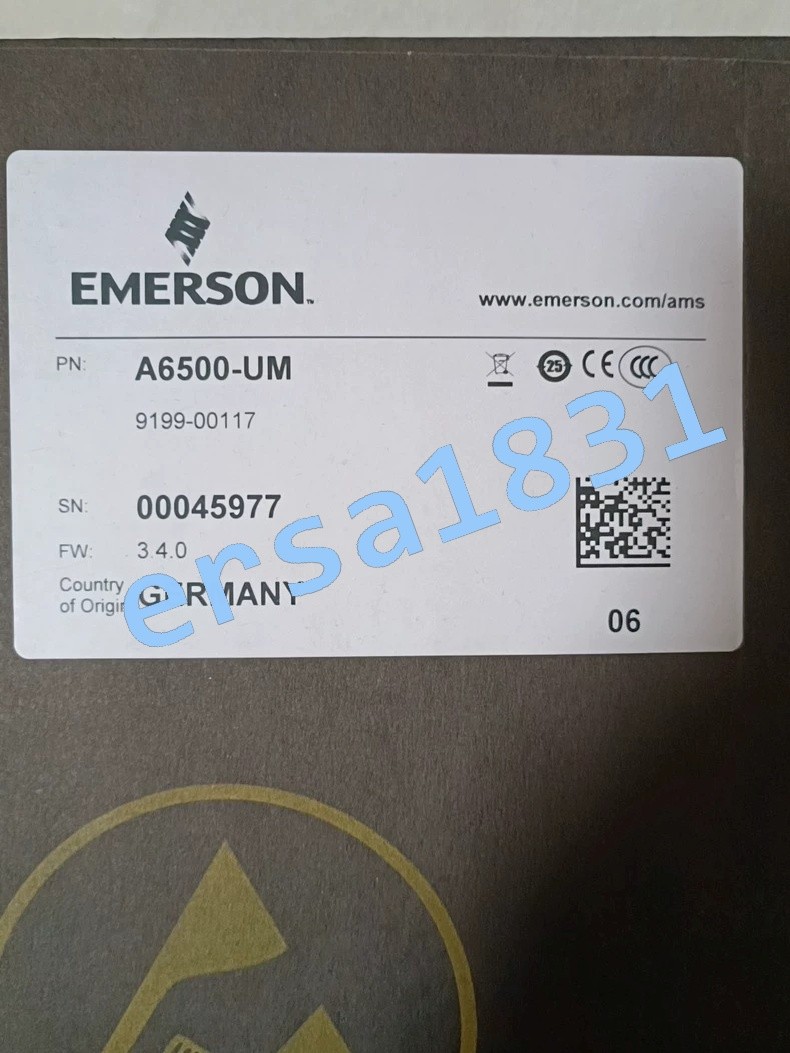 1PCS NEW EMERSON A6500-UM Control card module Fast shipping#DHL or FedEx