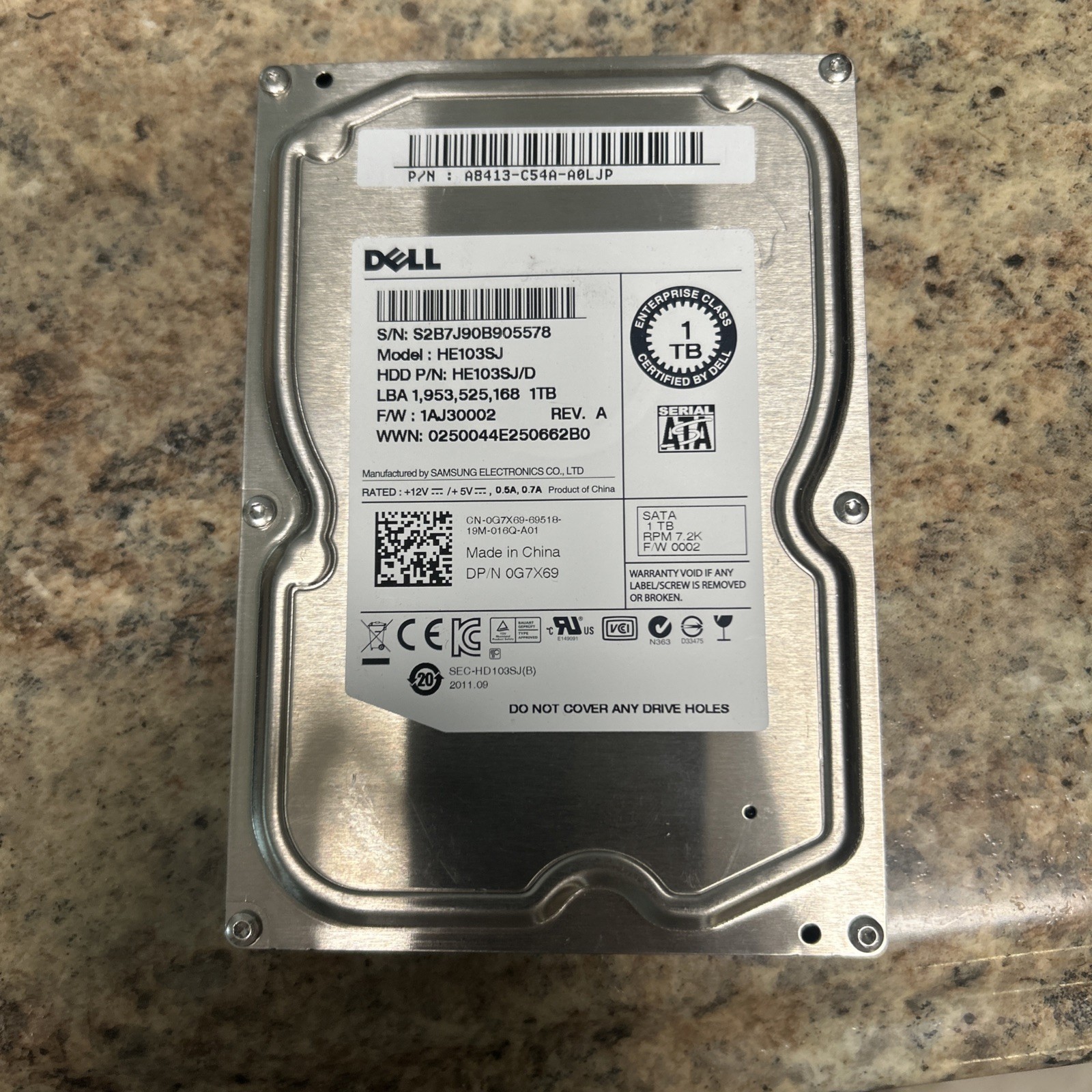Dell 1TB Hdd