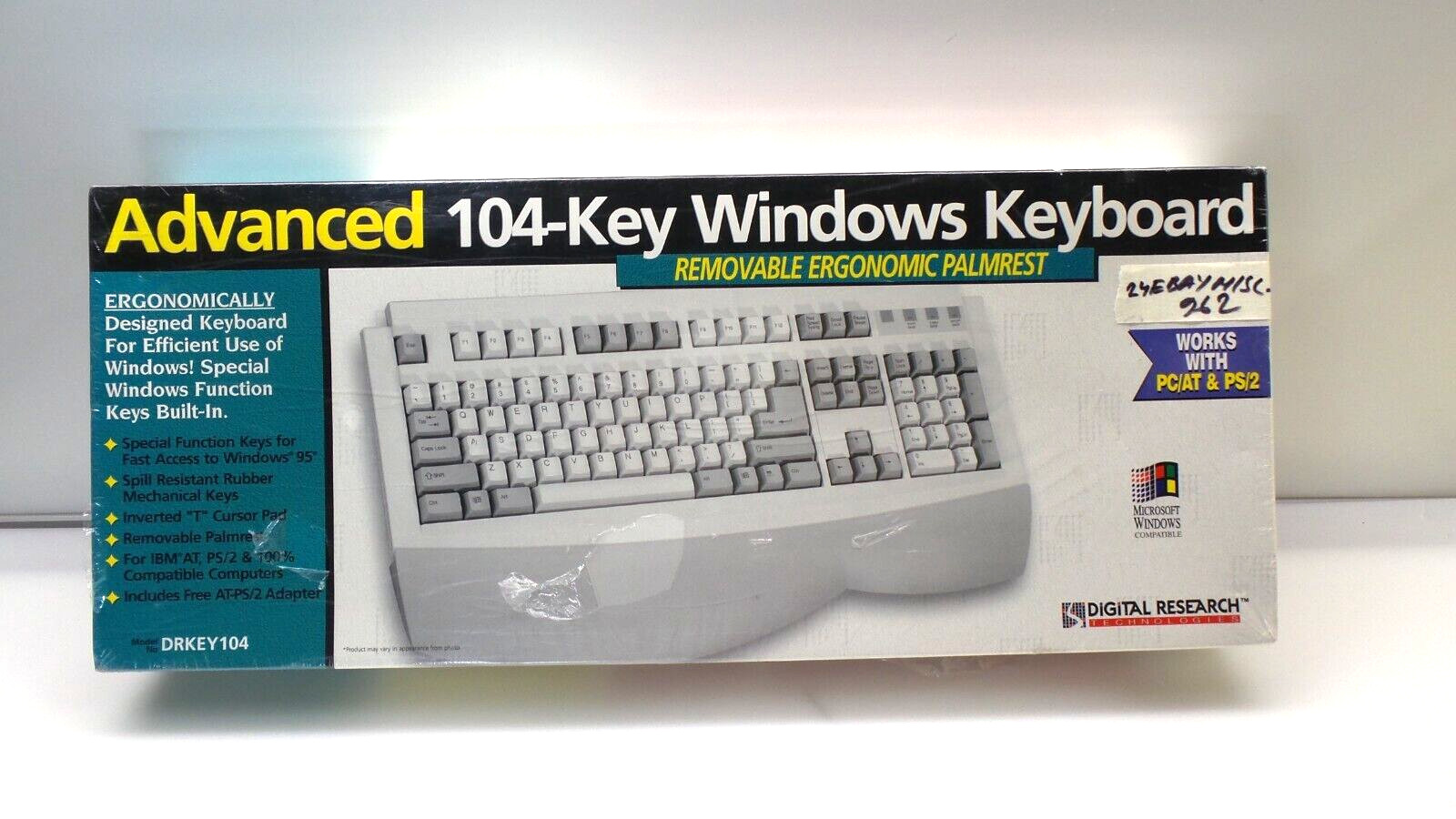 Advanced 104-Key Windows Keyboard DRKEY104 NEW Sealed