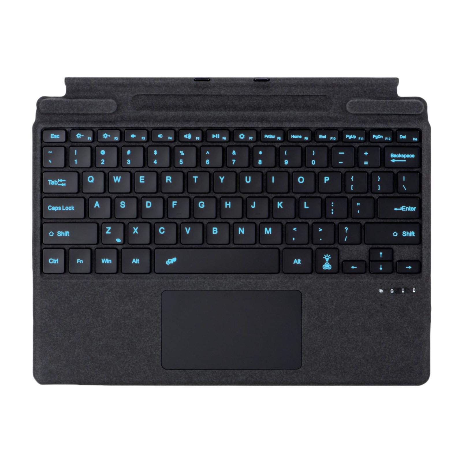Zoof Keyboard for Surface Pro 11 10 9 8 X Copilot 13" Backlit Touchpad Black