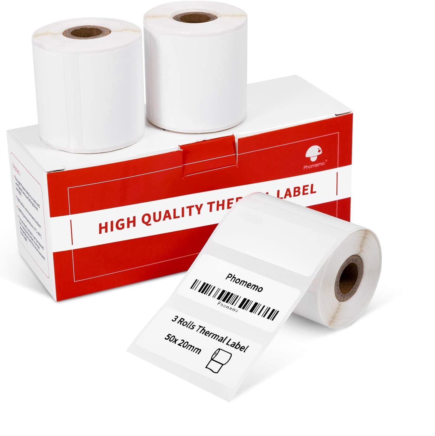 Square Sticker Thermal Label Adhesive Tag Paper for Phomemo M110/M200 Printer