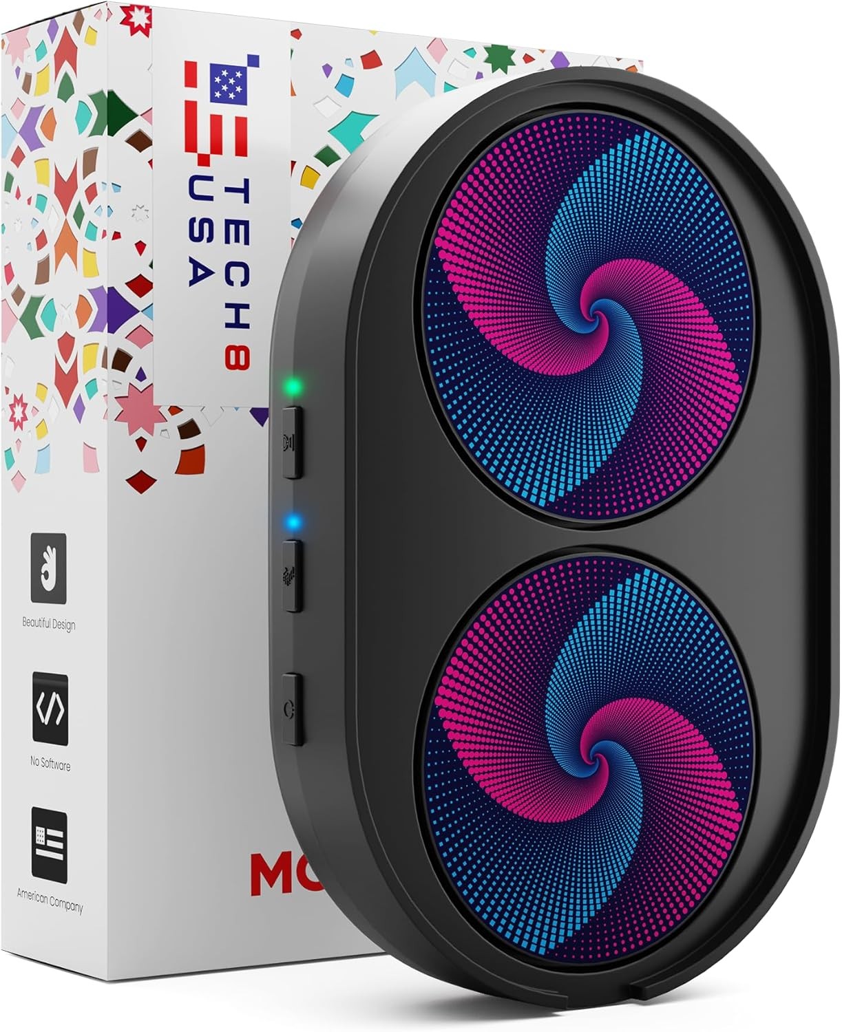 TECH8 USA Dual Disc Mouse Mover, Jiggler, Auto-Off Timer, Activity Twister 