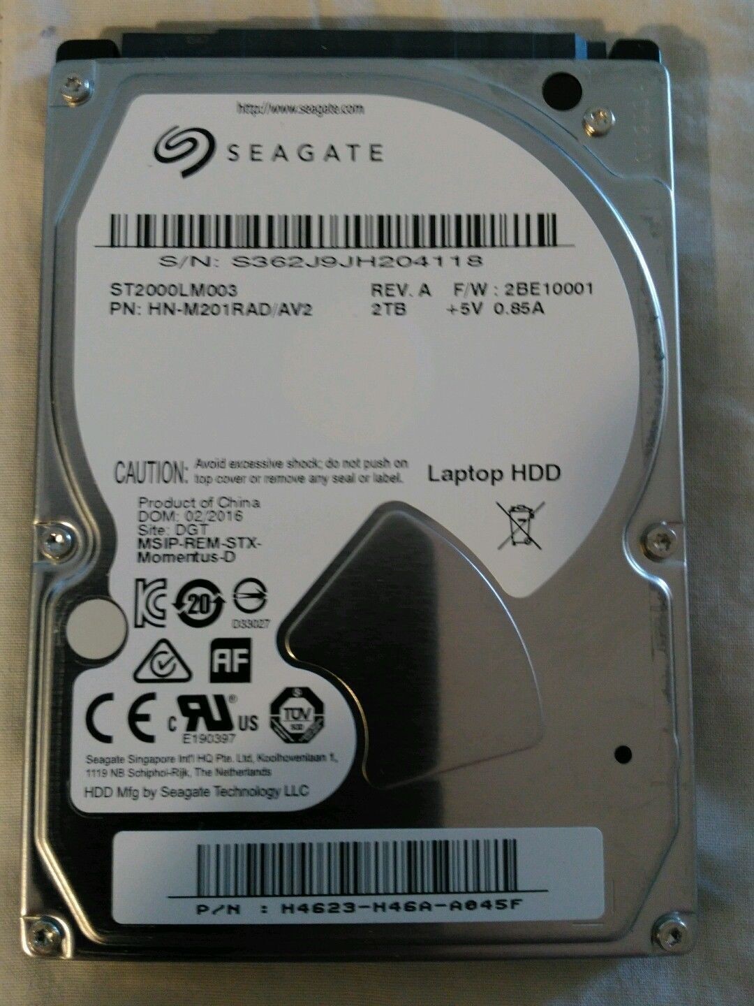 New Samsung Spinpoint M9T 2TB 2000GB ST2000LM003 SATA3 6.3cm HARD DRIVE