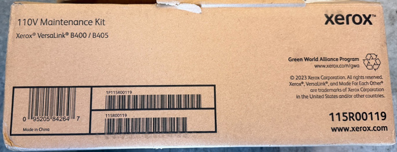 Genuine Xerox 115R00119 Fuser Maintenance Kit VersaLink B400dn B400n B405dn