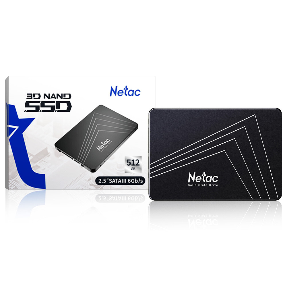 Netac Internal SSD 512GB Solid State Drive 2.5'' SATA III 6GB/s Up to 550MBps