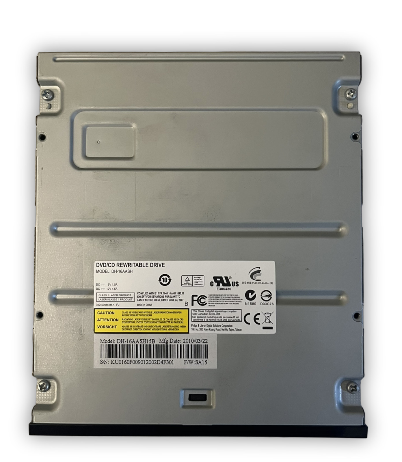Philips & Lite-On DH-16AASH 16x DVD/CD Rewritable Internal Drive DVD Multi
