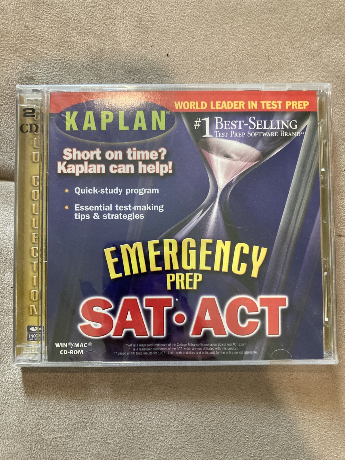 Kaplan Emergency Prep SAT ACT CD-ROM 2001 Vintage