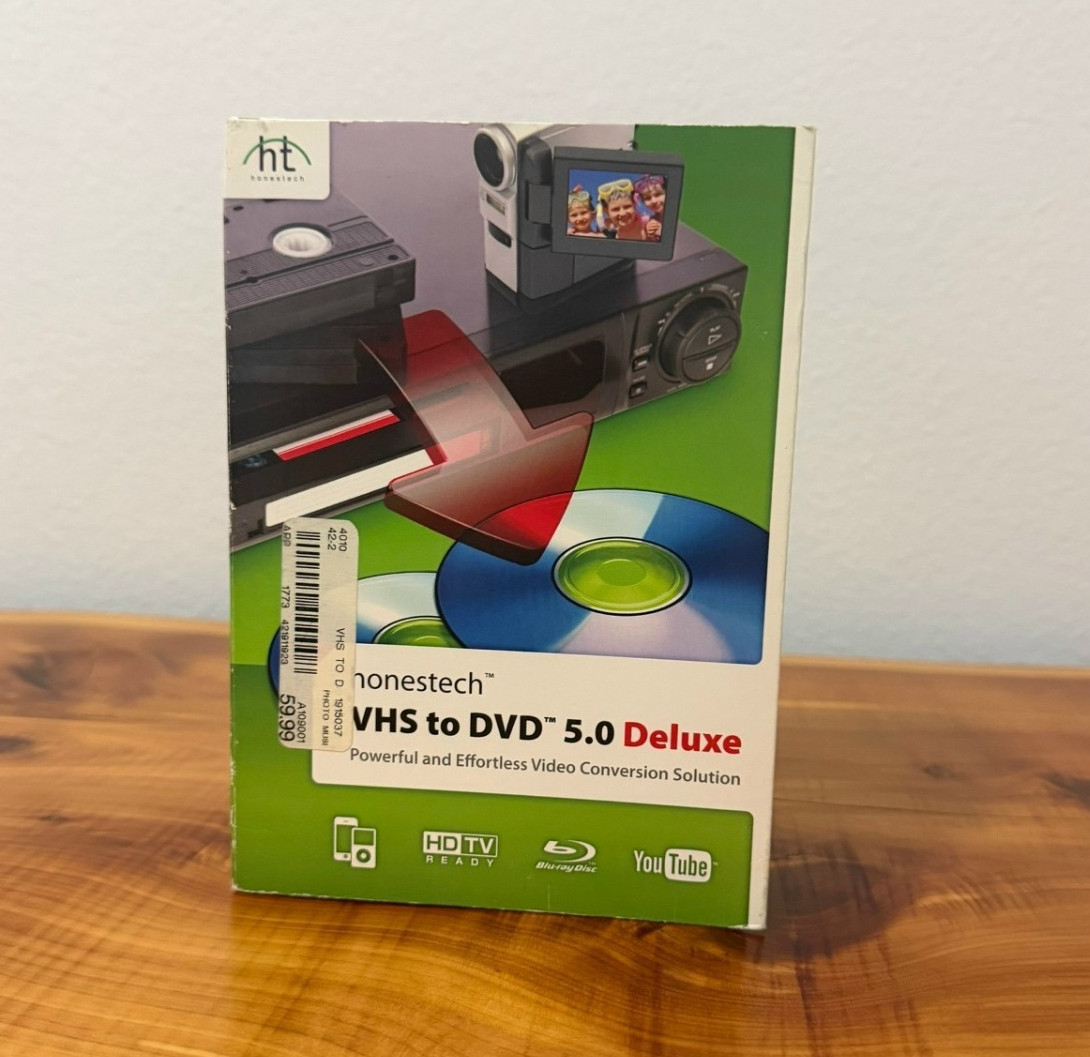 Honestech VHS to DVD 5.0 Deluxe, Video Conversion Solution 2010 New Sealed Box